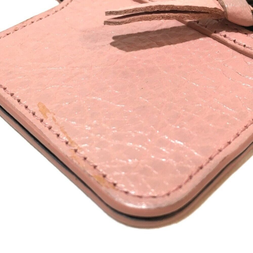 BALENCIAGA Smartphone case Pink Beige Leather 240584 - Picture 4 of 6